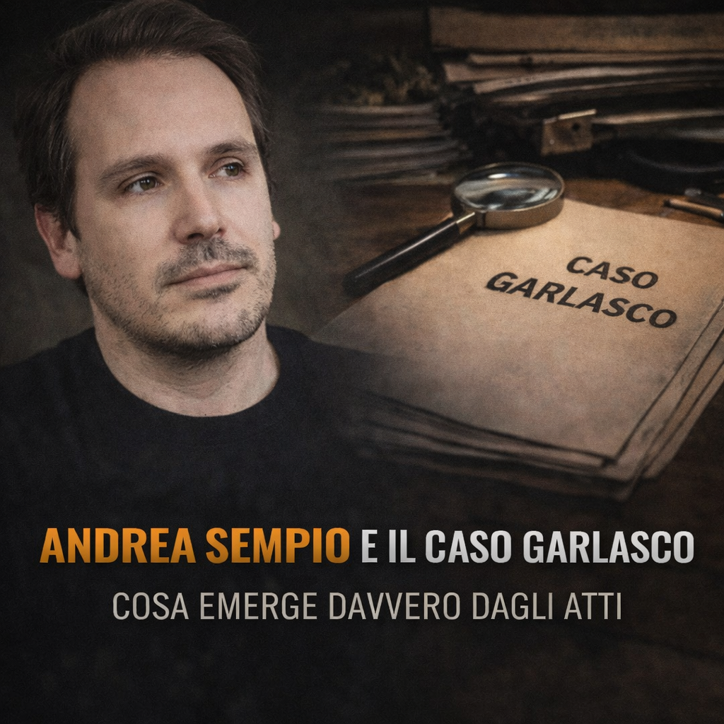 Andrea Sempio nel dossier sul caso Garlasco pubblicato da OltreilCaso